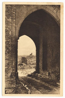 FRANCE -  [30] - GARD PORTE D'ENTREE DU CHATEAU DE VILLENEUVE-LES AVIGNON POST STAMP 1935 - Villeneuve-lès-Avignon