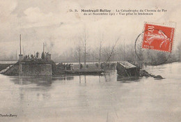 MONTREUIL -BELLAY. - CATASTROPHE  Du Chemin De Fer Du 23 Novembre 1911. Vue Prise Le Lendemain - Montreuil Bellay