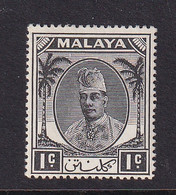Malaya - Kelantan: 1951/55   Sultan Ibrahim    SG61    1c     MH - Kelantan