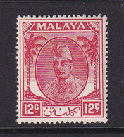 Malaya - Kelantan: 1951/55   Sultan Ibrahim    SG70    12c      MH - Kelantan