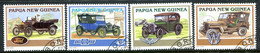 Papua New Guinea 1994 Historical Cars Set CTO Used (SG 725-728) - Papúa Nueva Guinea