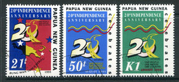 Papua New Guinea 1995 20th Anniversary Of Independence Set CTO Used (SG 766-768) - Papúa Nueva Guinea