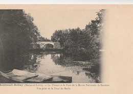 MONTREUIL BELLAY. -  Le Thouet Et Le Pont De La Route Nationale De Saumur. Vue Prise De La Tour Du Boële - Montreuil Bellay