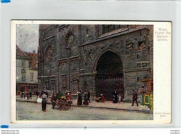 Wien - Portal Der Stefanskirche 1920 - Wiener Künstler Postkarte - Stephansplatz