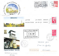 Pres à Poster Illustrés 3 Enveloppes De 81 Gaillac, 33 Bouillac Et 27 Vernon - PAP: Aufdrucke/Beaujard
