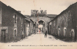 MONTREUIL BELLAY. -  Porte Nouvelle (XVè Siecle . - Côté Ouest) - Montreuil Bellay