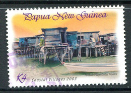 Papua New Guinea 2003 Coastal Villages - 4k Value Used (SG 982) - Papúa Nueva Guinea
