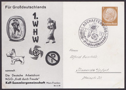 PP 122 C 103/02 "WHW-Mainfranken", 1939, Pass. Sst "Aschaffenburg" - Stamped Stationery