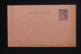 DIEGO SUAREZ - Entier Postal ( Carte Lettre ) Au Type Alphée Dubois Surchargé Non Utilisé - L 129098 - Brieven En Documenten