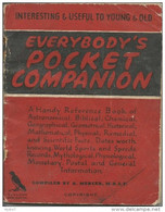 UK 1947 Calendar Pocket Companion The House Of Windsdor US Presidents Nuclear Bomb Chemical Elements - Small : 1941-60
