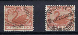AUSTRALIE Occidentale Ca.1910: 2x Le Y&T 64 B Obl. - Used Stamps