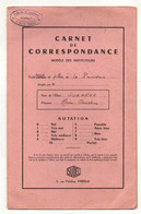 Carnet De Correspondance Ecole Privée De Filles De La Providence Année Scolaire 1963-1964 - Format : 25x16 Cm - 6-12 Ans