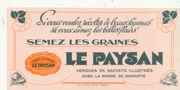 BU 2583 /   BUVARD  SEMEZ LES GRAINES LE PAYSAN        ( 20,00 Cm X 10,00 Cm) - Agriculture