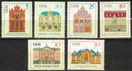 RDA 86 - ALLEMAGNE DEMOCRATIQUE N° 1130/35 Neufs** édifices - Unused Stamps