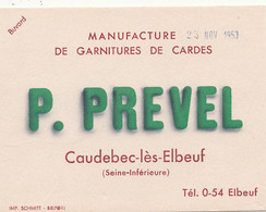BU 2611 /   BUVARD    MANUFACTURE DE GARNITURE DE CADRES P. PREVEL CAUDEBEC-LES-ELBEUF    ( 13,50 Cm X 10,00 Cm) - C