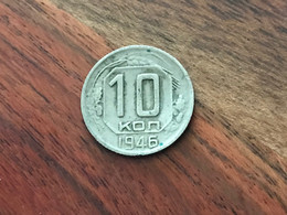 Münze Münzen Umlaufmünze Russland UdSSR 10 Kopeken 1946 - Russia