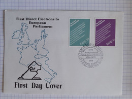 Parlement Européen - FDC Irlande - Election Au Parlement Européen 20-08-1979 Timbres N°395-396 Michel - FDC