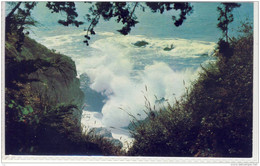 CARMEL To SAN SIMEON, California,  This View Illustrates The Always Dramatic Conflict Of Land And Ocean - Rutas Americanas