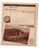 Protège-Cahier La France Pittoresque Les Pyrénées Avec Les Tables Mathématiques - Format : 22.5x18.5 cm - Protège-cahiers