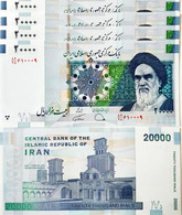 Iran, 20000 Rials, 2019, P-153d, Consecutive 5 Pcs, UNC - Iran