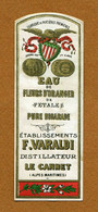 " EAU DE FLEURS D'ORANGER " : F. VARALDI  (Le Cannet) - Labels