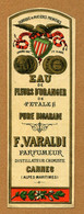 " EAU DE FLEURS D'ORANGER " : F. VARALDI  (Cannes) - Etiquettes