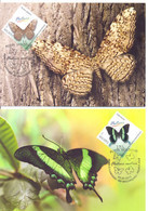 2013. Moldova, Exotic Butterflies, From The Collection Of Nationl Museum,  4 Maxicards,  Mint/** - Moldova