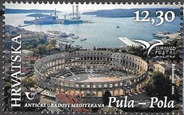 CROATIA, 2022, MNH, EUROMED, ANCIENT CITIES OF THE MEDITERRANEAN, PULA PULA, 1v - Joint Issues