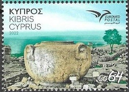 CYPRUS, 2022, MNH, EUROMED, MARITIME ARCHAEOLOGY OF THE MEDITERRANEAN, 1v - Joint Issues