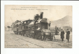 30 - SAINT JEAN DU GARD - La Gare - Machine D'épreuve - Locomotive - Saint-Jean-du-Gard