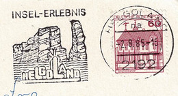 Deutsche Bundespost 1985, Flaggenstempel Helgoland, Felsen / Rocher / Rock, Sandstein - Islands
