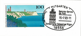 Deutsche Bundespost 1993, Sonderstempel Ostseeinsel Rügen Putgarten - Eilanden