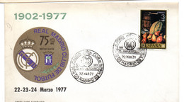 Carta  Con Matasellos  Commemorativo De Futbol Madrid De 1977 - 1971-80 Cartas