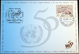 UNO GENF 1995 Mi-Nr. 266 Blaue Karte - Blue Card - Lettres & Documents