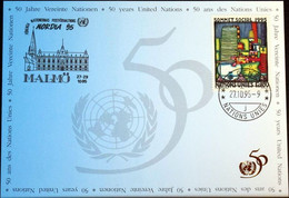 UNO GENF 1995 Mi-Nr. 267 Blaue Karte - Blue Card - Storia Postale