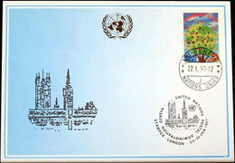 UNO GENF 1997 Mi-Nr. 275 Blaue Karte - Blue Card - Cartas & Documentos