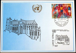 UNO GENF 1997 Mi-Nr. 280 Blaue Karte - Blue Card - Cartas & Documentos