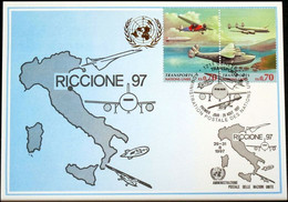 UNO GENF 1997 Mi-Nr. 283 Blaue Karte - Blue Card - Lettres & Documents