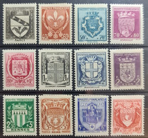 FRANCE 1941 - MLH - YT 526-537 - Complete Set! - Nuevos