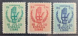 SPAIN 1938 - MNH - Sc# 668-670 - 1931-50 Nuevos & Fijasellos