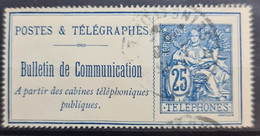 FRANCE 1900-06 - Canceled - YT 24 - Timbre Téléphone - Telegraphie Und Telefon