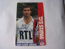 Football - Autographe - Carte Signée Jean-Claude Lemoult - Handtekening