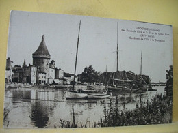 33 6381 CPA - 33 LIBOURNE - LES BORDS DE L'ISLE ET LA TOUR DU GRAND PORT (XIVe SIECLE) CONFLUENT DE L'ISLE A LA DORDOGNE - Libourne