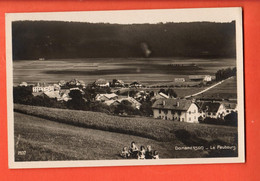 ZRM-28  Dombresson  Val De Ruz, Le Faubourg. ANIME. Cachet Militaire , Circulé En 1932 - Dombresson 