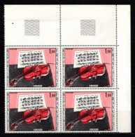 FRANCE 1965 - BLOC DE 4 TP COIN DE FEUILLE / Y.T. N° 1459  - NEUFS** - Unused Stamps