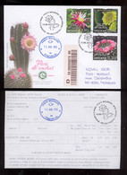 Moldova 2022 Flora Cactus Flowers From Botanical Garden FDC Postally Used - Moldova