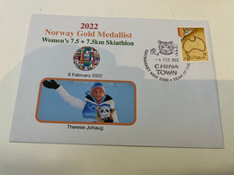 (1 J 2) China Beijing Winter Olympic Games 2022 - Norway Gold  - Women's 7.5 + 7.5 Km Biathlon - Invierno 2022 : Pekín