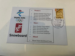 (1 J 2) China Beijing Winter Olympic Games 2022 - Snowboard Events - Winter 2022: Peking