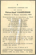 Petrus Vandevenne :  Holsbeek 1874 - Beneden Veltem 1964 :  Gemeenteontvanger Linden - Santini
