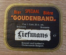 ETIQUETTE BROUWERIJ LIEFMANS OUDENAARDE GOUDENBAND - 5 - Beer